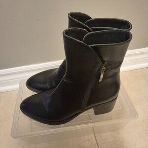 Leather boots